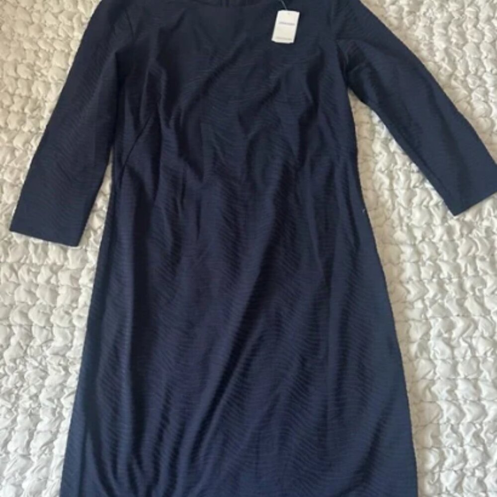 J.McLaughlin 3/4 Sleeve Sophie Dress Navy